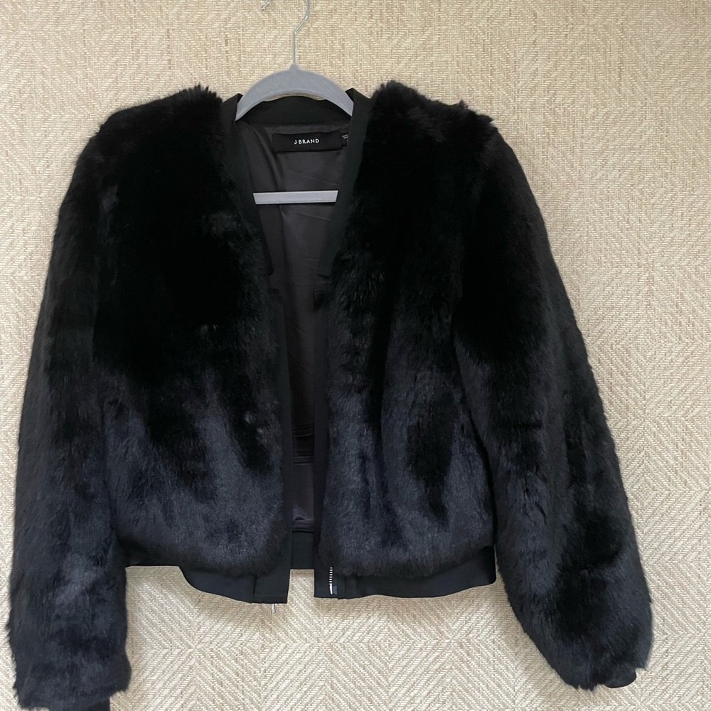 Faux fur jacket